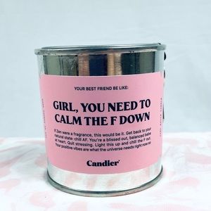 Tin Soy Wax Candle with essential oils. Approx 4-5 oz. Comes with key to open.
